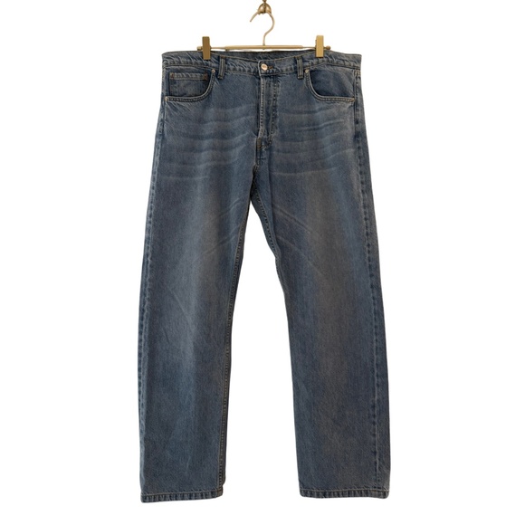 169. DJERF AVENUE Boyfriend Relaxed Style Denim Jeans Embroidered $140 Sz 31 EUC - Picture 2 of 5